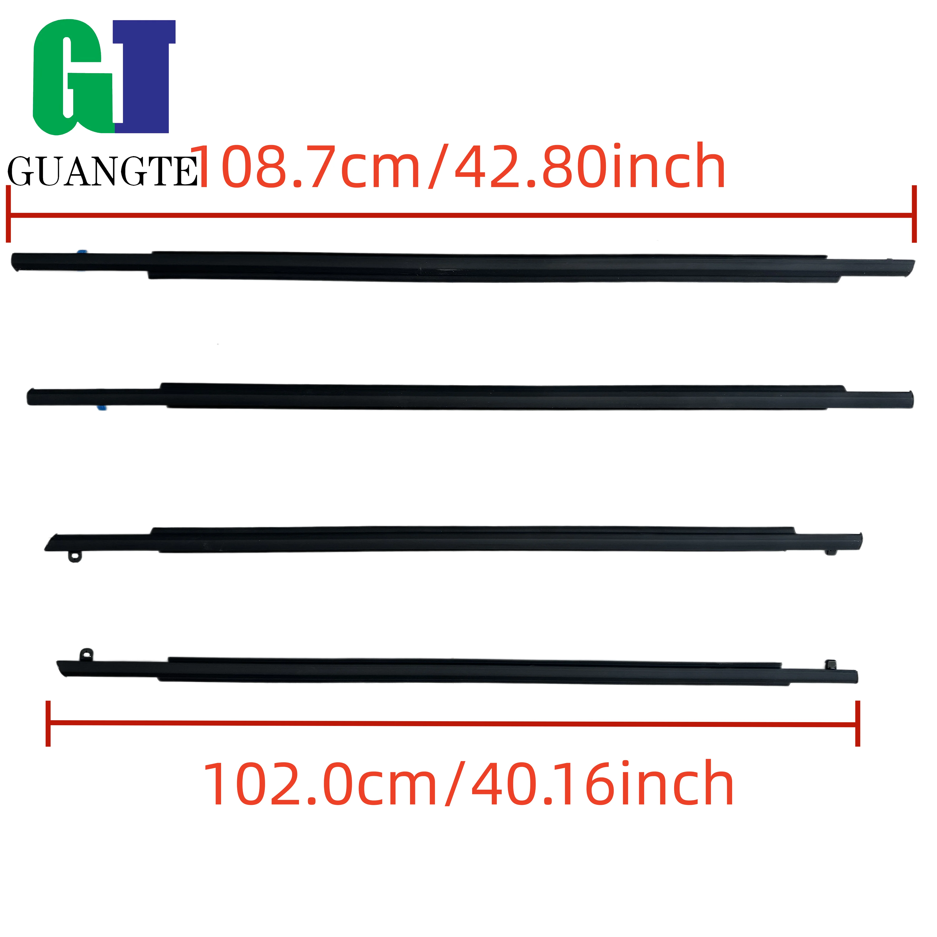 4PCS Toyota Noah/Voxy 2009-2014 Side Door Glass Weatherstrip Rubber Belt Moulding Trim Sealing 68161-28070 Outer Window