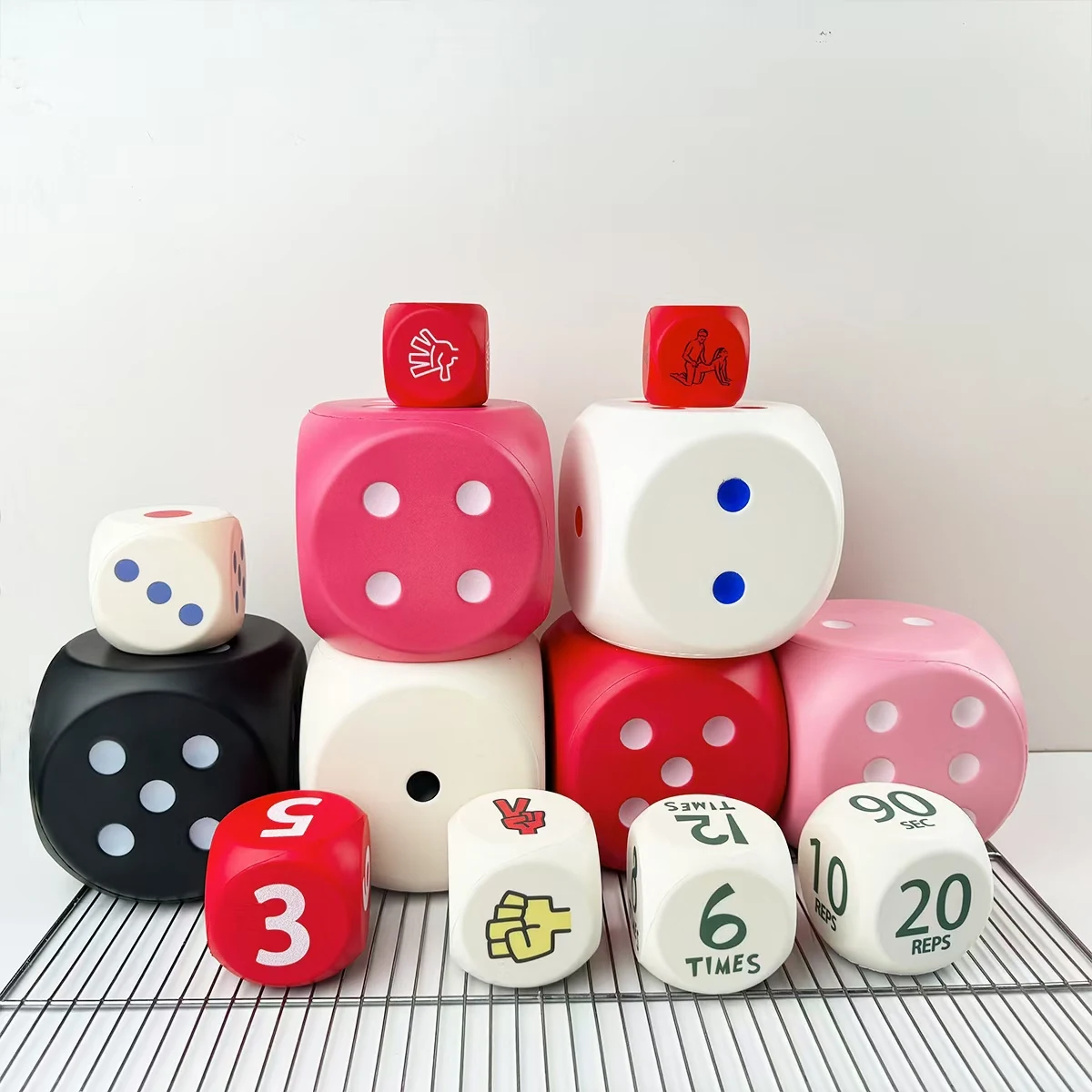 Large Foam Dices Soft Six Sided Dices Kids Counting Toy Learning Aids for Class Board Game Classroom Math Teaching