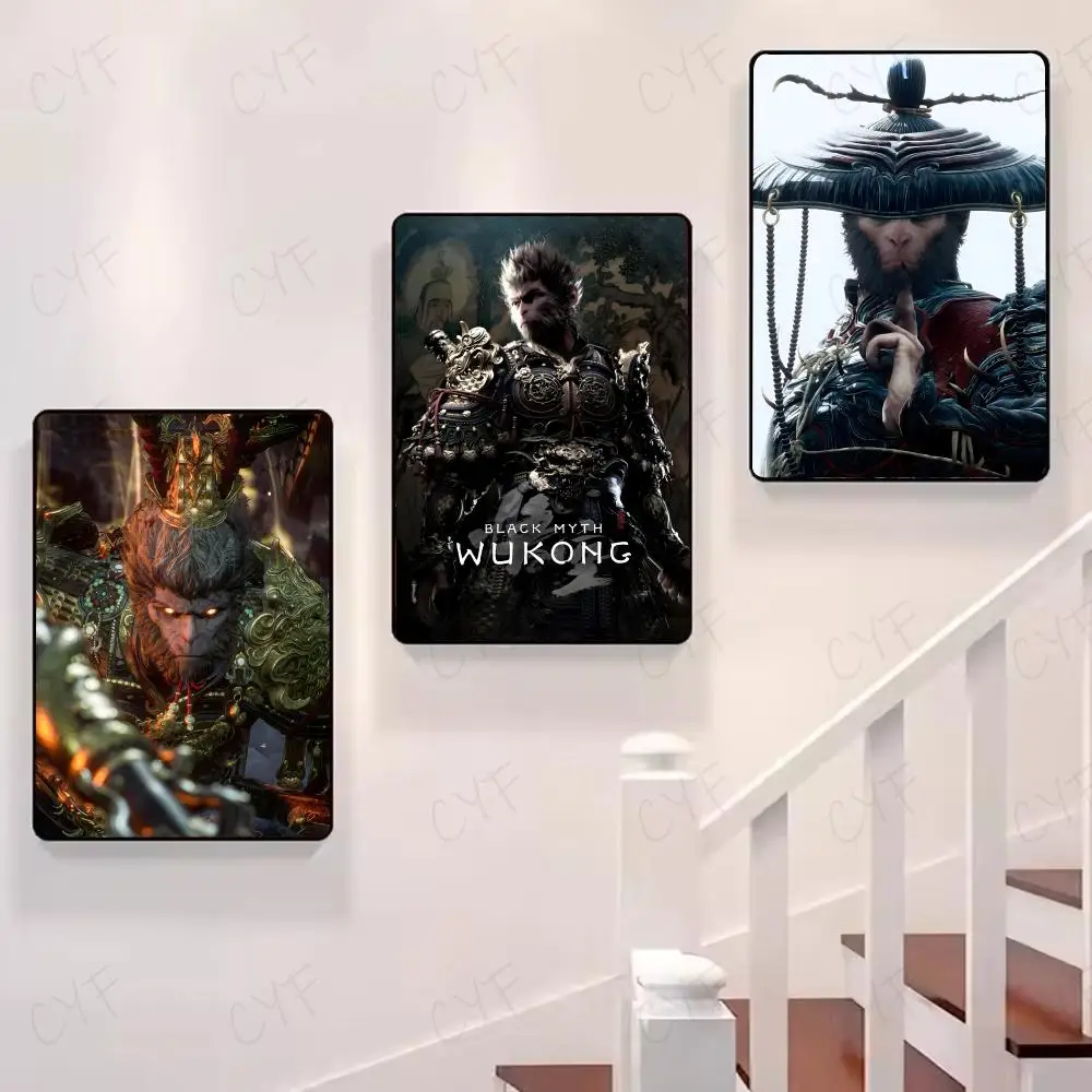 Black Myth W-Wukong Poster HD Art Mural Wallart Poster for Home Room Decoration DIY Vintage Print Decor