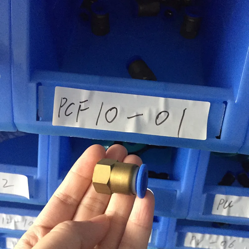 1PC Air Pneumatic Connector PCF-4 6 8 10 12mm Hose Tube 1/8