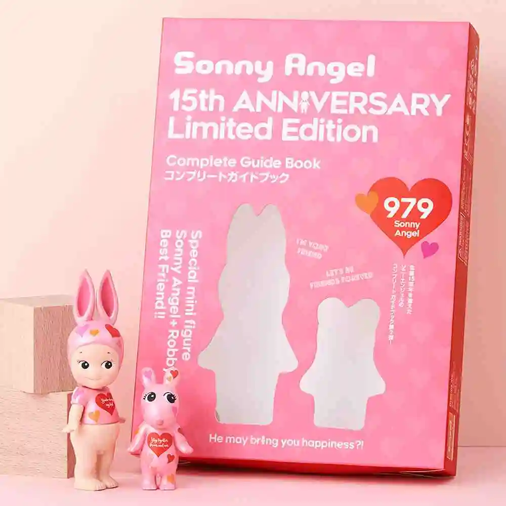 15o aniversário sonny anjo edição limitada zodíaco comemorativo pendurar cartão folheto sonny anjo mini figura novo sa coelho robby