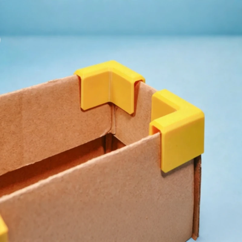 4PCS Box Corner Holder Clips Reusable Cardboard Box Fixed Corner Brackets DIY Carton Auxiliary Fixing Clips Storage Box Corner