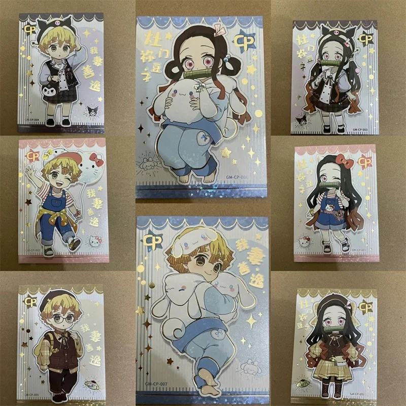 

Anime Demon Slayer CP Series Cards Agatsuma Zenitsu Kamado Nezuko Collection Cards Christmas Birthday Gifts Children's Toys