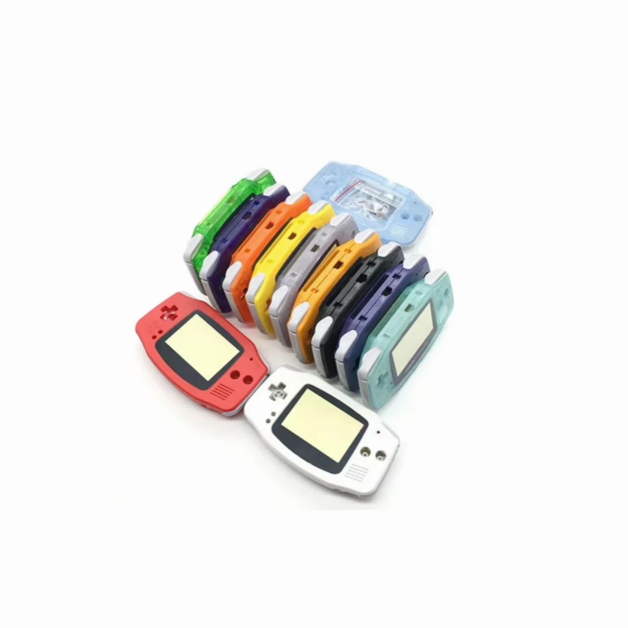 

Brand New Full Housing Shell Case Cover+Screen Lens Protector+Stick Label for Nintend GBA Console Housing Case