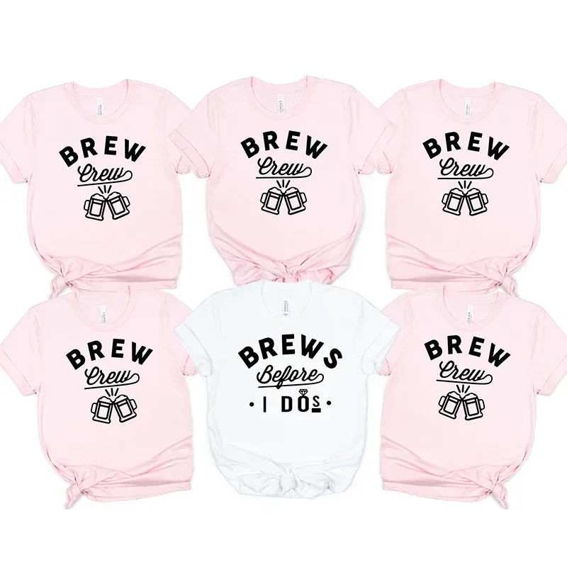 

Футболка для девичника Brew I Do Girls Single Farewell Party Блузки Команда невесты Групповые топы Свадебные футболки Femme EVJF Одежда