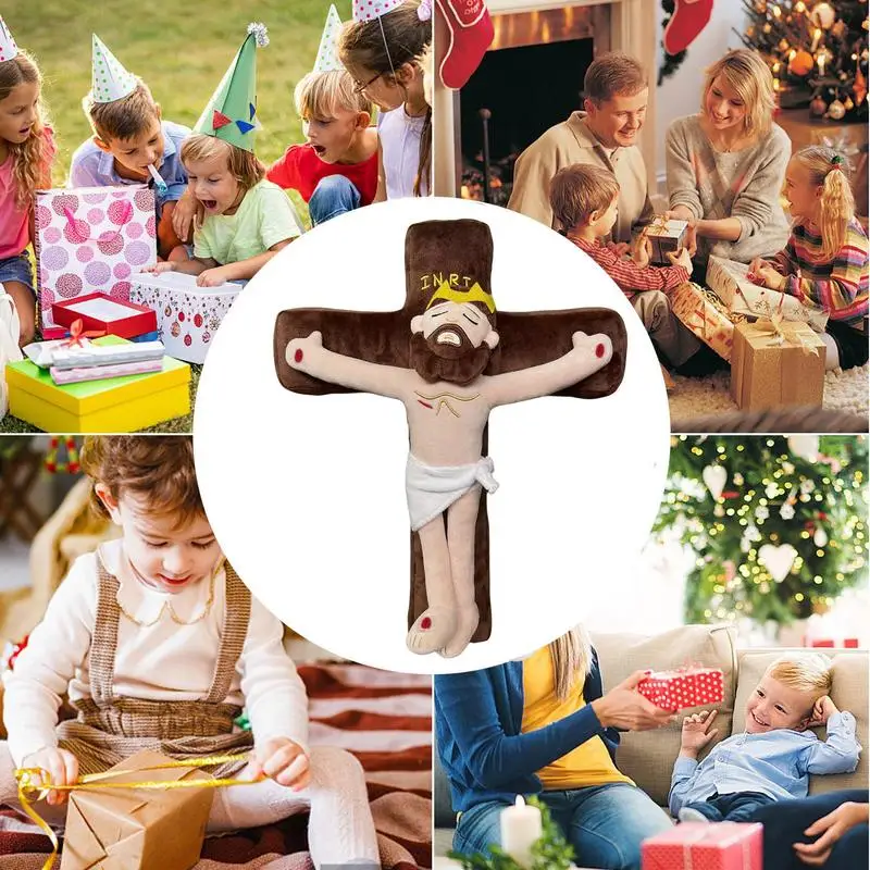 New Jesus Plush Toy Christ Religious Plushie Figure Kids Educational Stuffed Doll Soft Figure Gift for Children Believer