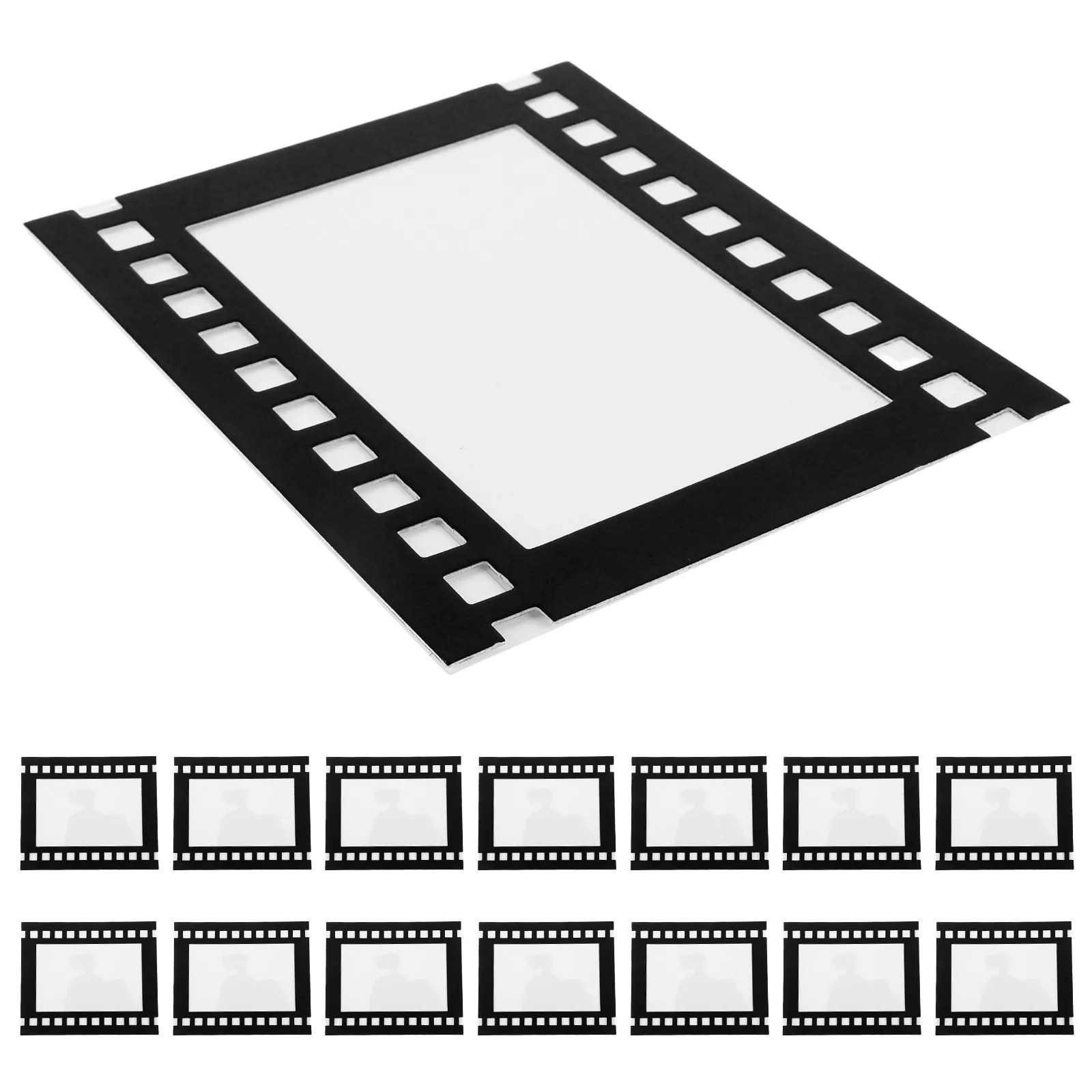15Pcs 4''x6''Paper Picture Frames Classroom Celebration Party Diy Clip Holders Cardstock Props Display Event Cardboard Frames