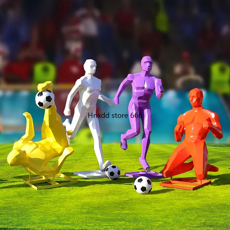 World Cup theme decoration stadium simulation football fiberglass sculpture