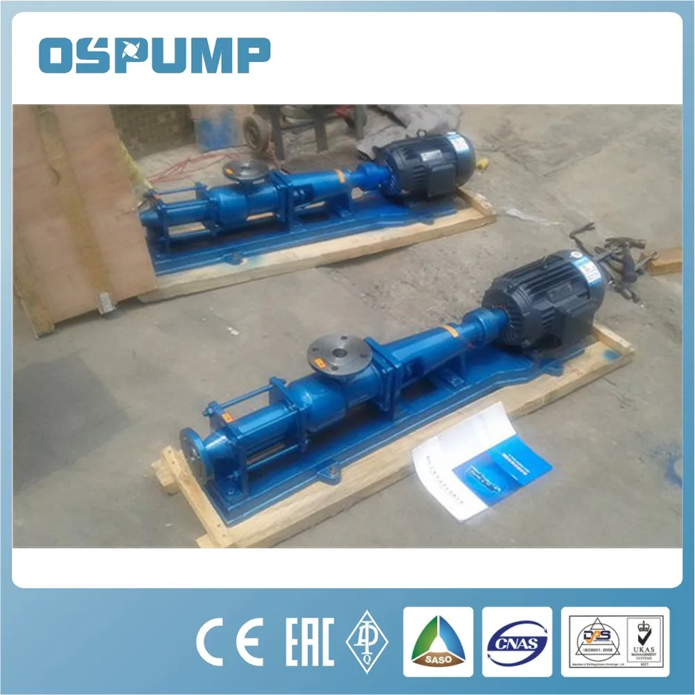 Pompa a vite per uso alimentare con pompa a flusso assiale orizzontale per acqua serie G presa di fabbrica