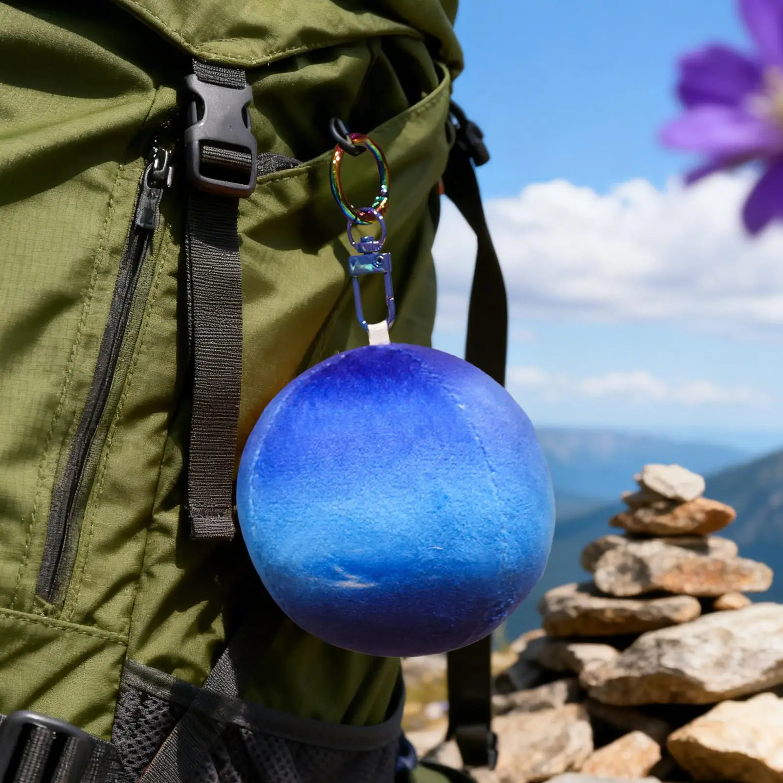 Solar System Decor 2.95 Inch Soft Hangable Stuffed Doll Plush Planet Ornaments For Handbag Coin Purse Jewelry Wallet Backpack