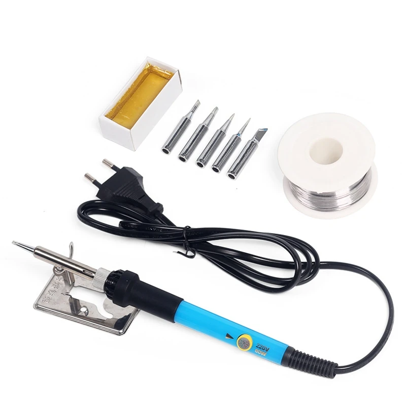 

Soldering Iron Kit[9-In-1] 60W/220V Adjustable Temp, Perfect For DIY Project EU Plug Retail