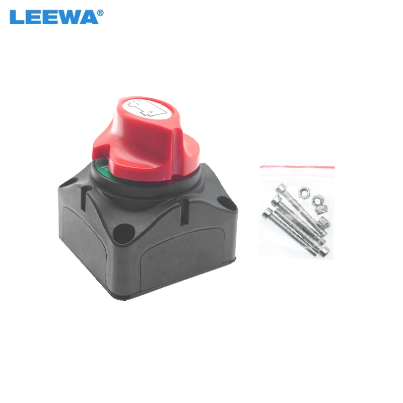 

LEEWA Auto Car Boat Battery Disconnect Switch 12V 24V Marine 200A 300A Dual Battery Mass Switch 2 Position Rotary Cut Off Switch