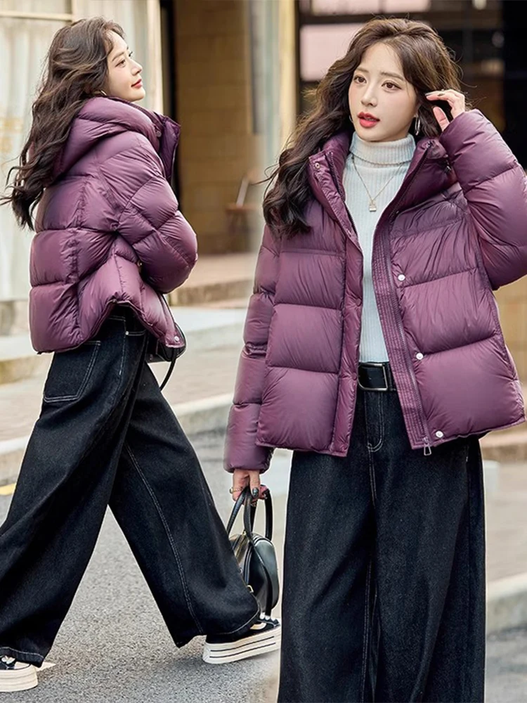 

Sli ort Puffer Jaet Women's Thiened Warm Bread Sle Outerwear Faionable Winter Coat Casual Commute Friendly