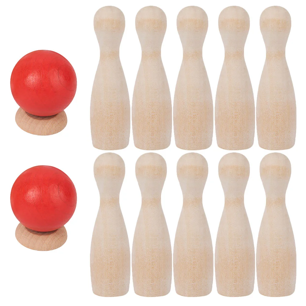 Giocattolo per bambini Giocattoli da esterno per bambini Sport da bowling per interni Forniture per feste in legno Mini