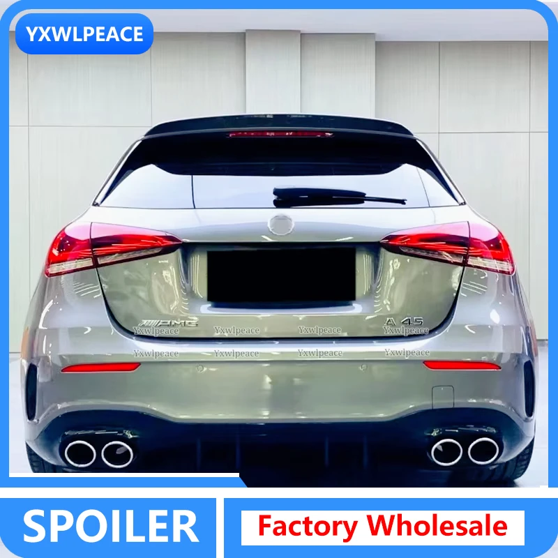 

Rear Roof Spoiler For Mercedes Benz A class W177 A180 A160 A200 A220 A250 A45 A35 Hatchback 2019 2020 2021 ABS Trunk Lid Spoiler