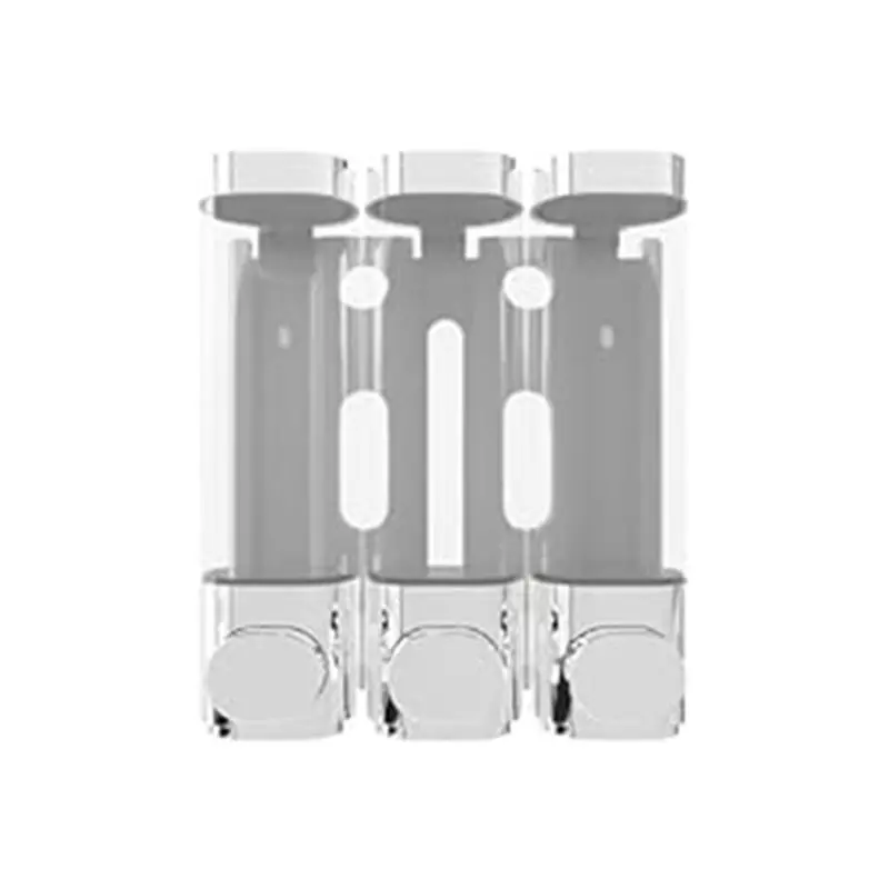 

AEE6-3-In-1 Chamber Wall Mounted Bathroom Shower Pump Dispenser And Organizer-Holds Shampoo, Soap, Conditioner,Body Wash