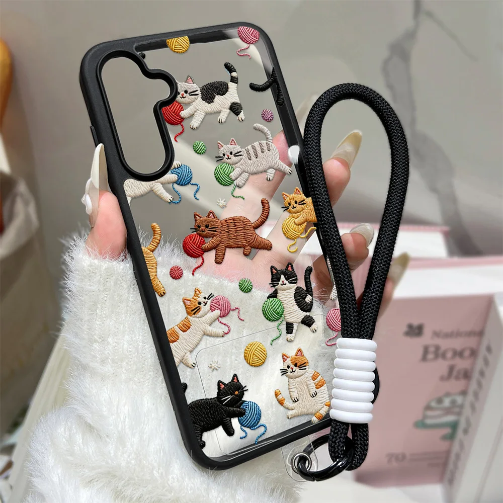 Cute Cat Phone Case For Samsung Galaxy A17 A07 A56 5g A16 A5