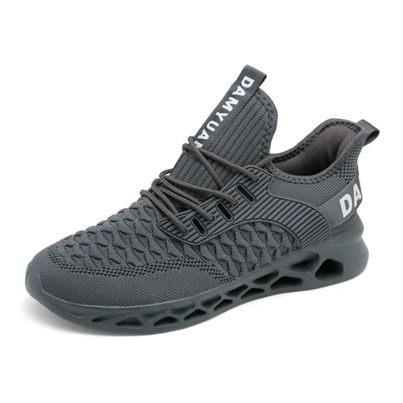 Scarpe da ginnastica casual lavorate a maglia da uomo premium Scarpe da corsa leggere Suola in gomma antiscivolo per comfort tutto il giorno e passeggiate da jogging