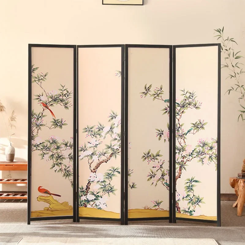 Frame New Chinese Style Screen Partition for Living Room Hotel Home Entrance Study Office Furnishing Decorative Room Divider