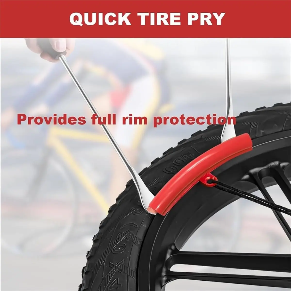 Pack of 31 Tyre Assembly, Tyre Lever with Rim Protection & Non-Slip Handles,Valves,Valve Core Wrench & Carry Bag