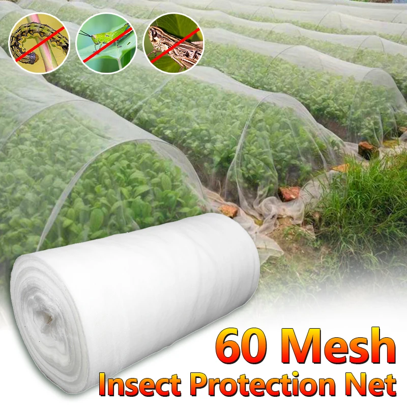 Red de protección contra insectos para plantas de jardín, cubierta para el cuidado de frutas, flores y verduras, red protectora para invernadero, Control de plagas, antiaves