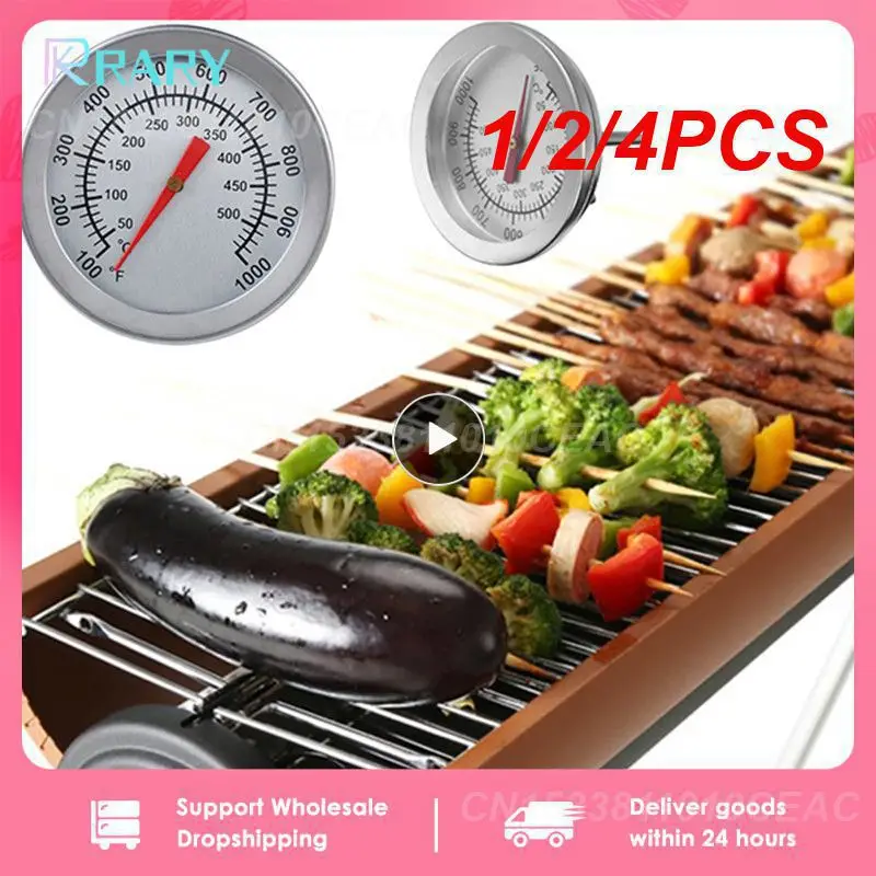 1/2/4PCS Kitchen Gadgets Wide Temperature Range Meat Temperature Meter Easy To Use Dual Gauge Design Food Temperature Gauge