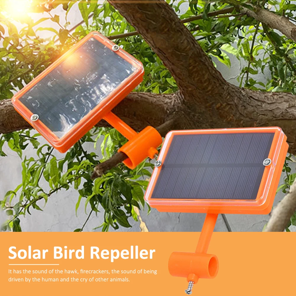 Sound Squirrel Repeller Outdoor | Solar Birds Repeller | Practical Birds Preventer for Home, House,