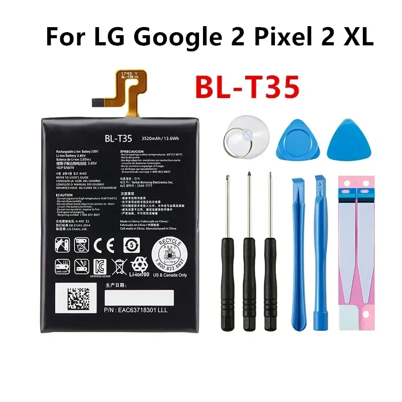 

BL-T35 3520mAh Replacement Battery For LG Google2 Google 2 Pixel 2 XL Pixel2 BL T35 BLT35 Mobile phone Batteries+Tools