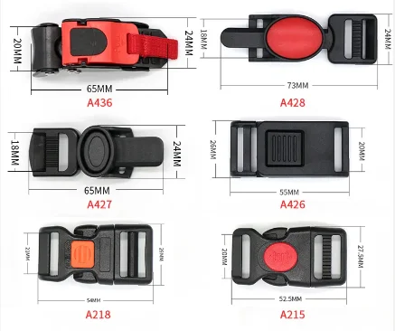 China Manufacturer Chin Strap Speed Sewing Clip Quick Release Buckle for Motorcycle Bike Helmet