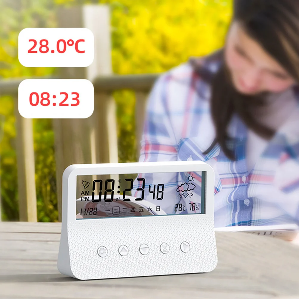 

Digital Alarm Clock LED Large Screen Clear Display Quiet Sleep Household Beside Clock Office Desktop Electronic Time Keeper