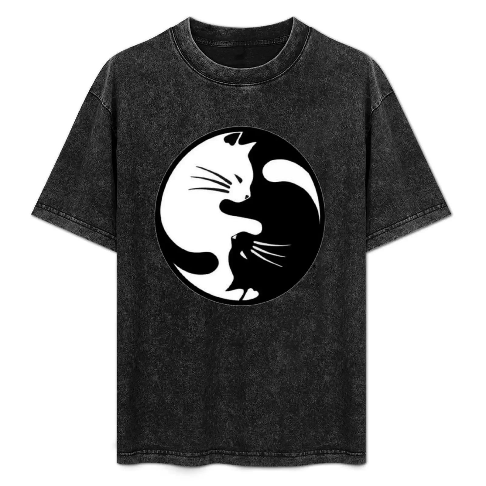 

ying yang cat t shirt T-Shirt tees blue archive designer shirts mens funny t shirts