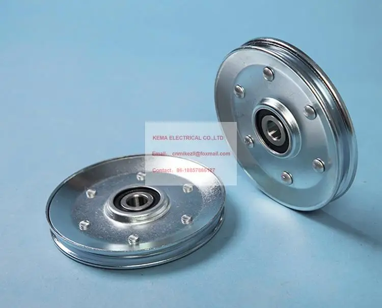 

Elevator spare parts 90 gear door wire rope iron wheel 90*11*6200