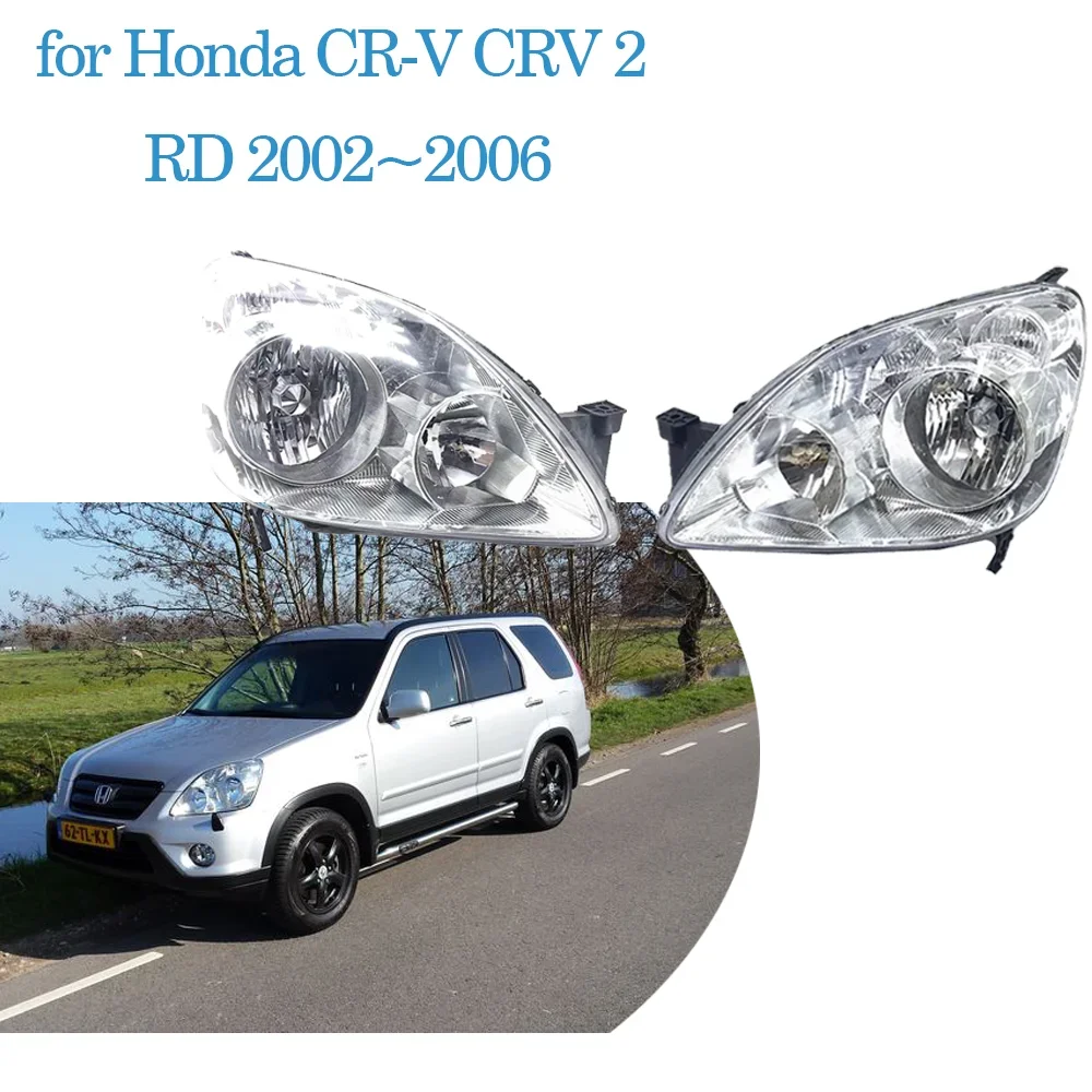 Car Headlights Assembly for Honda CR-V CRV 2 RD 2002~2006 2003 2004 2005 Fog Side Lights Map Corner Halogen Lamps LED Accessorie