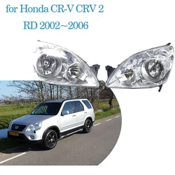 Car Headlights Assembly for Honda CR-V CRV 2 RD 2002~2006 2003 2004 2005 Fog Side Lights Map Corner Halogen Lamps LED Accessorie