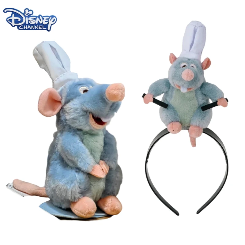 

Disney милая мышь шеф-повар мультфильм магнитная шпилька на плечо головной убор плюшевые игрушки подарки Kawaii плюшевые вещи игрушка подруга Рождественский подарок