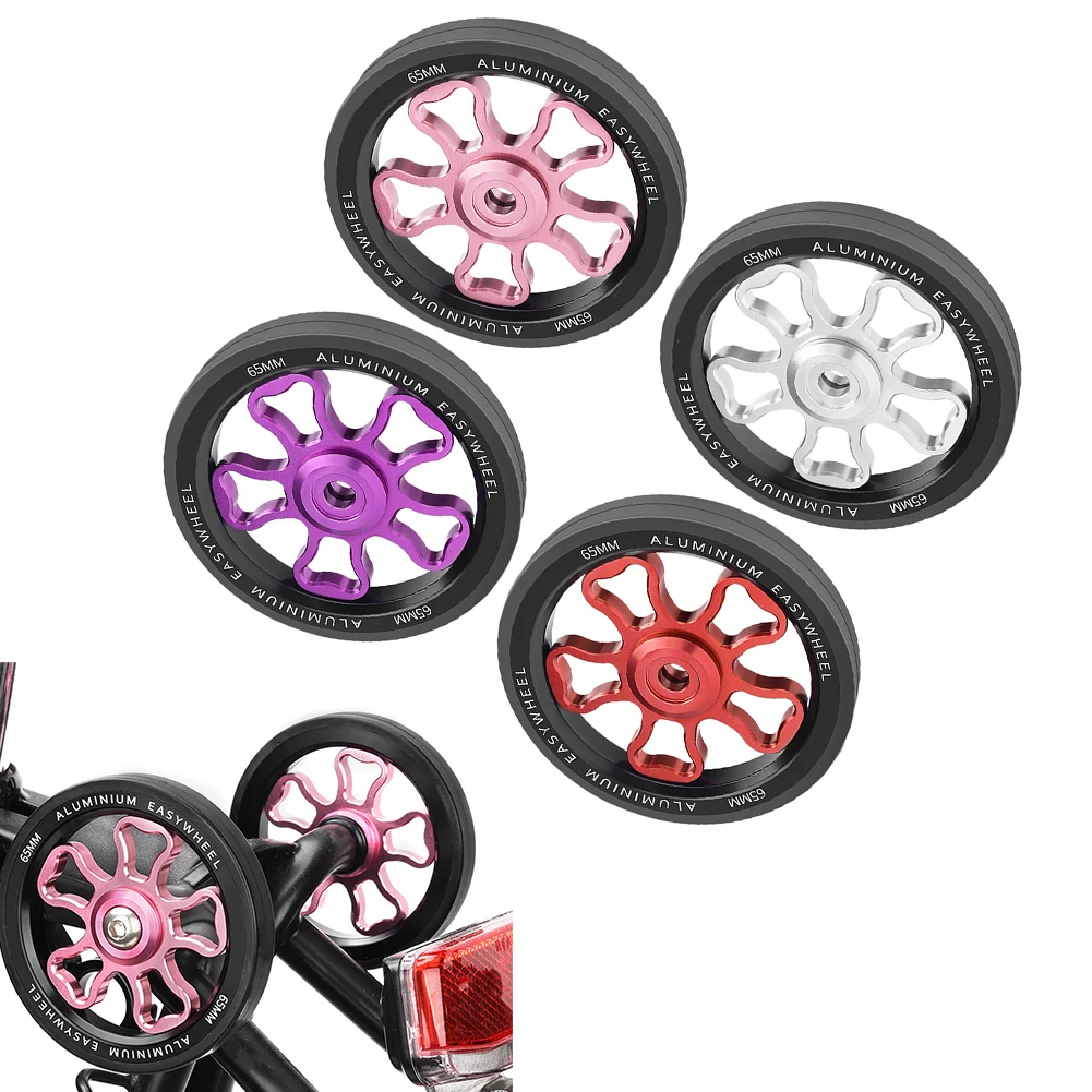 

70mm Folding Bike Easy Wheel with Aluminum Alloy and Rubber for Brompton and For 3Sixty Folding Bike Accessories