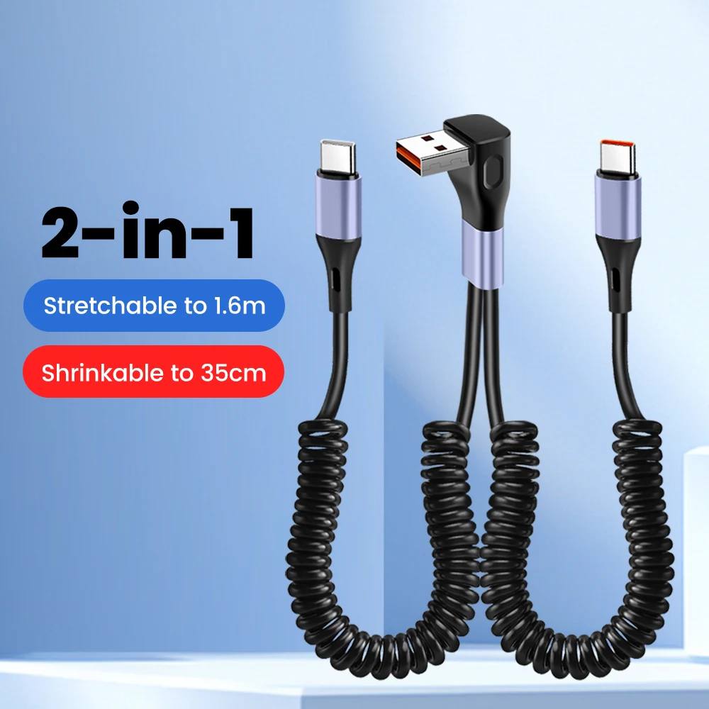 2 em 1 cotovelo usb cabo de carregamento rápido usb a para tipo c/micro para tipo c cabo para iphone 15 16 tipo c para tipo c/micro fio de carregamento