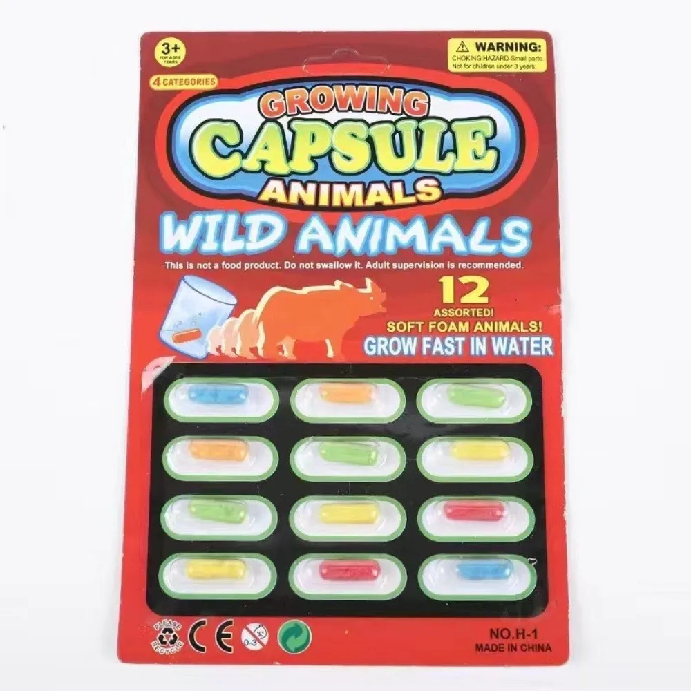 水で育つ動物のおもちゃ3個パック、伸縮性がありストレス解消、水で遊べる動物のおもちゃ、創造的なスポンジの入浴おもちゃ、ベビーギフト