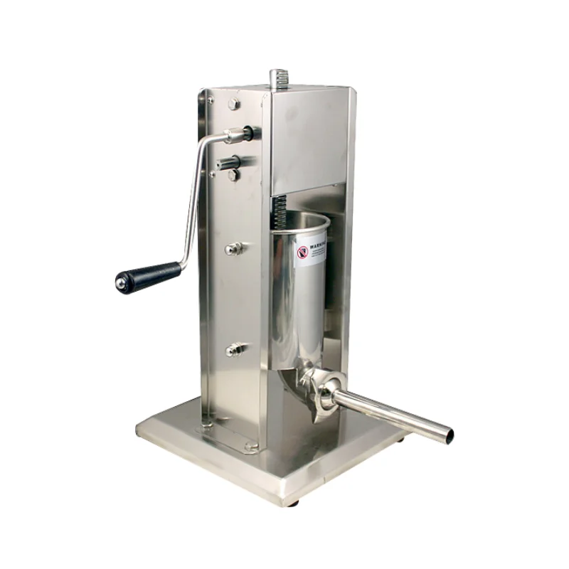 Relleno de salchichas de 3L/5L/7L, máquina de llenado de carne Manual, embutidor de carne comercial, 4 embudo, cocina, fabricante de perritos calientes, herramientas caseras