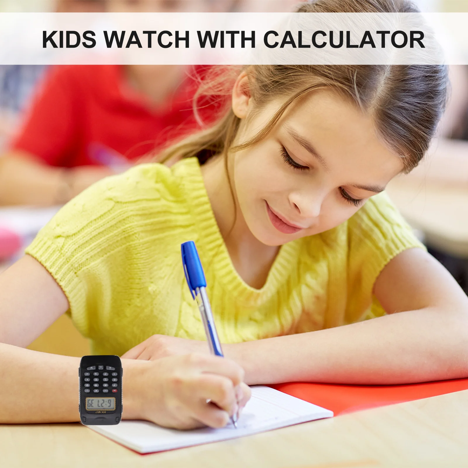 Reloj Digital con calculadora para niños, reloj de pulsera portátil multifuncional para matemáticas, pantalla cuadrada, reloj escolar educativo, 2 uds.