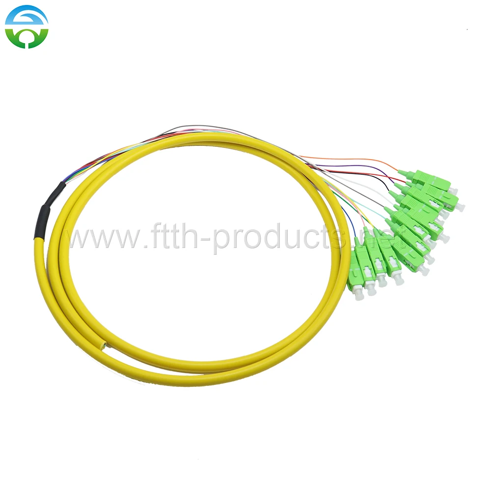 G652D SM Optical Pigtail with Tight Buffer Cable, SC/APC Connector, 10PCs, 12 PCs, G652D