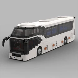 MOC-74640 City Transport Bus Assembly Stitching Building Blocks Model MOC Creative Building Blocks Toys Kids Birthday Toys Gifts