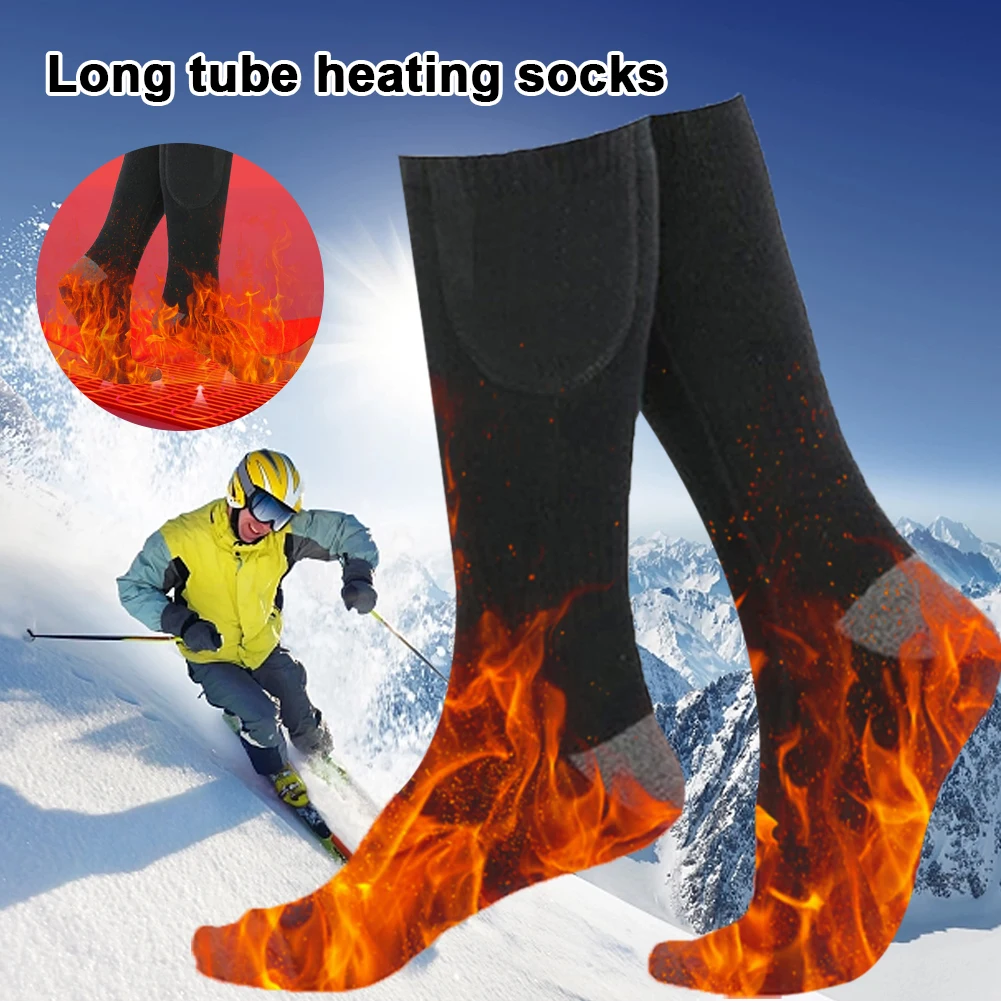 الشتاء تسخين كهربائي الجوارب USB شحن التدفئة الحرارية Thermosocks جهاز تدفئة القدمين الجوارب الرحلات تزلج الدراجات في الهواء الطلق الجوارب الدافئة #2