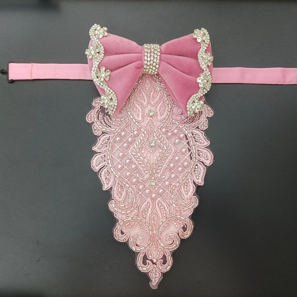 Original Design Men's Tie Handmade Jewelry High-end Business Banquet Suit Collar Flowers Brooch Groom's Wedding Shirt Bow Ties - Image 3
