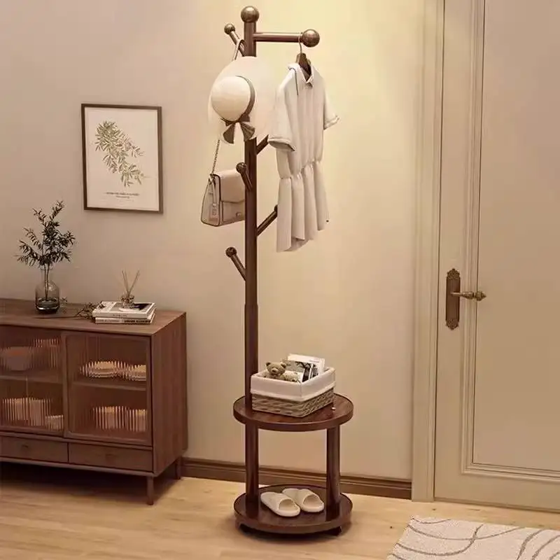 

Напольная деревянная вешалка для одежды, круглый дизайн, органайзер для хранения, вешалка для одежды, гостиная, скандинавская мебель Wieszaki Na Ubranie