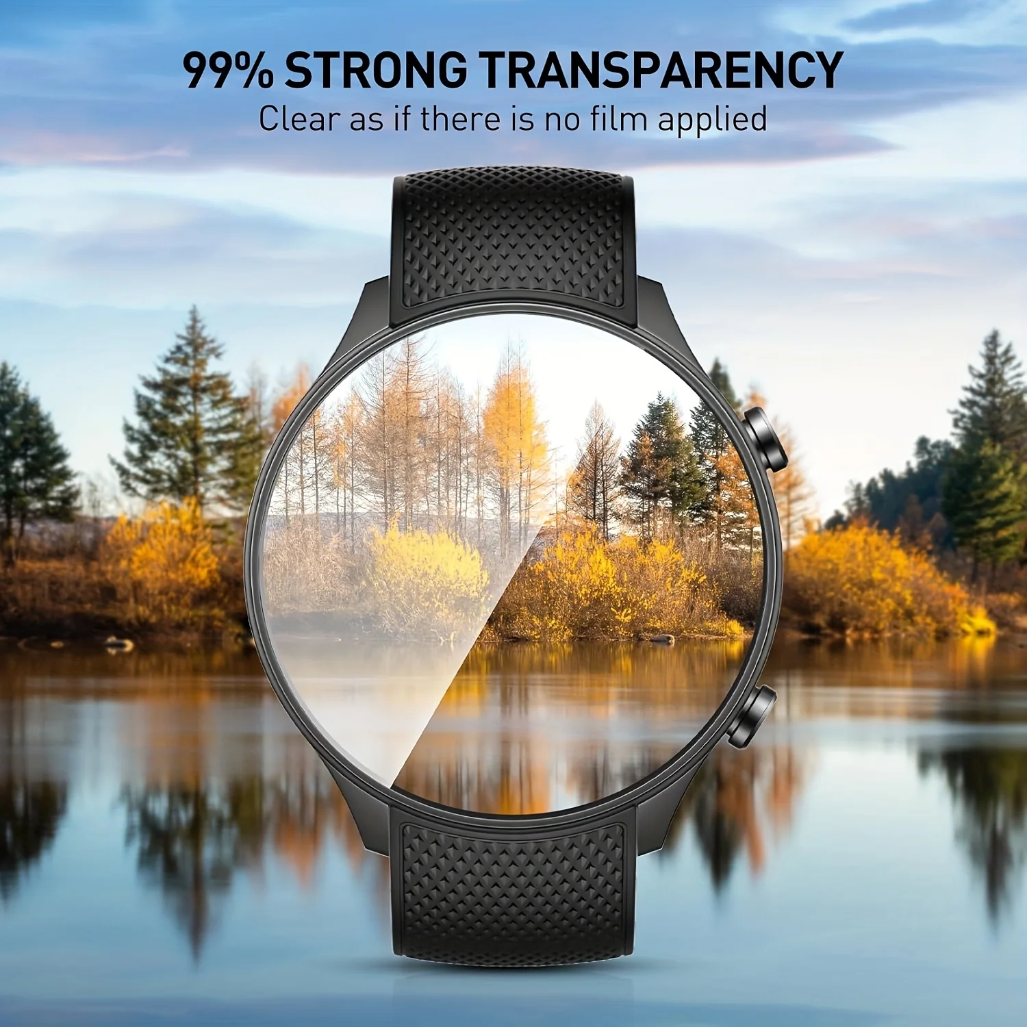 3PCS 9H Tempered Glass Screen Protector For OnePlus Watch 2R Smart Watch One Plus Watch2R 2 R Sport SmartWatch Cover Film view 5