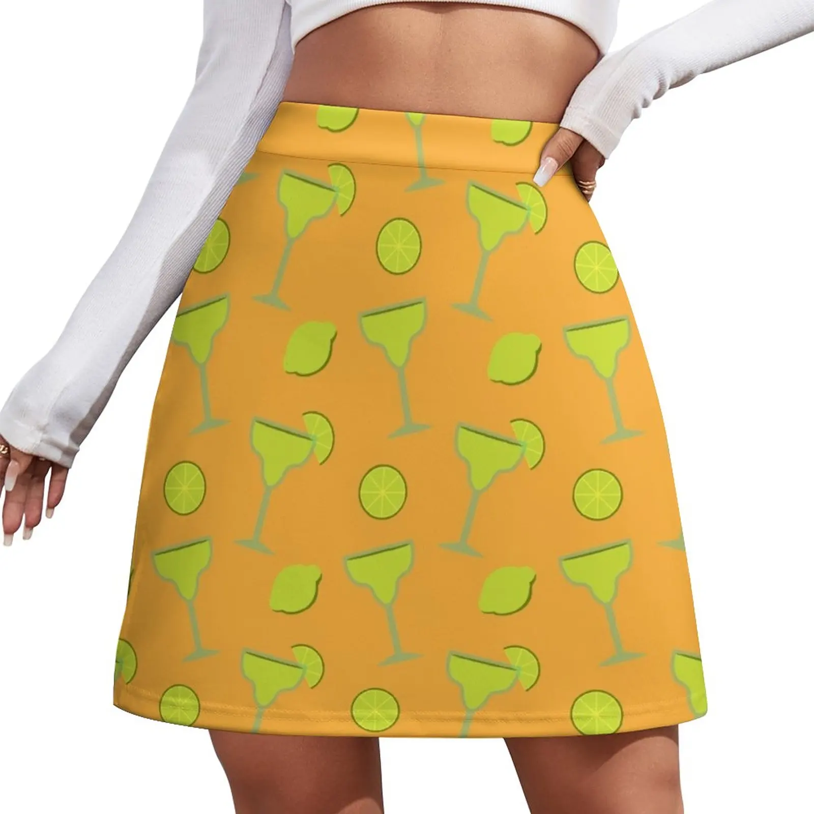 

Cinco de Mayo Margarita Cocktail Mexican Drink Mini Skirt kawaii skirt dress women summer