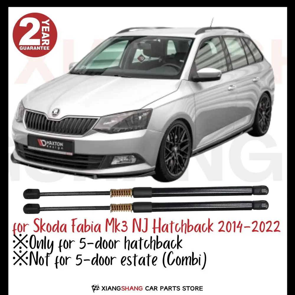 

2pcs Rear Damper for Skoda Fabia Mk3 (NJ) Hatchback 2014-2022 WITH SPRING Trunk Boot Gas Charged Gas Struts