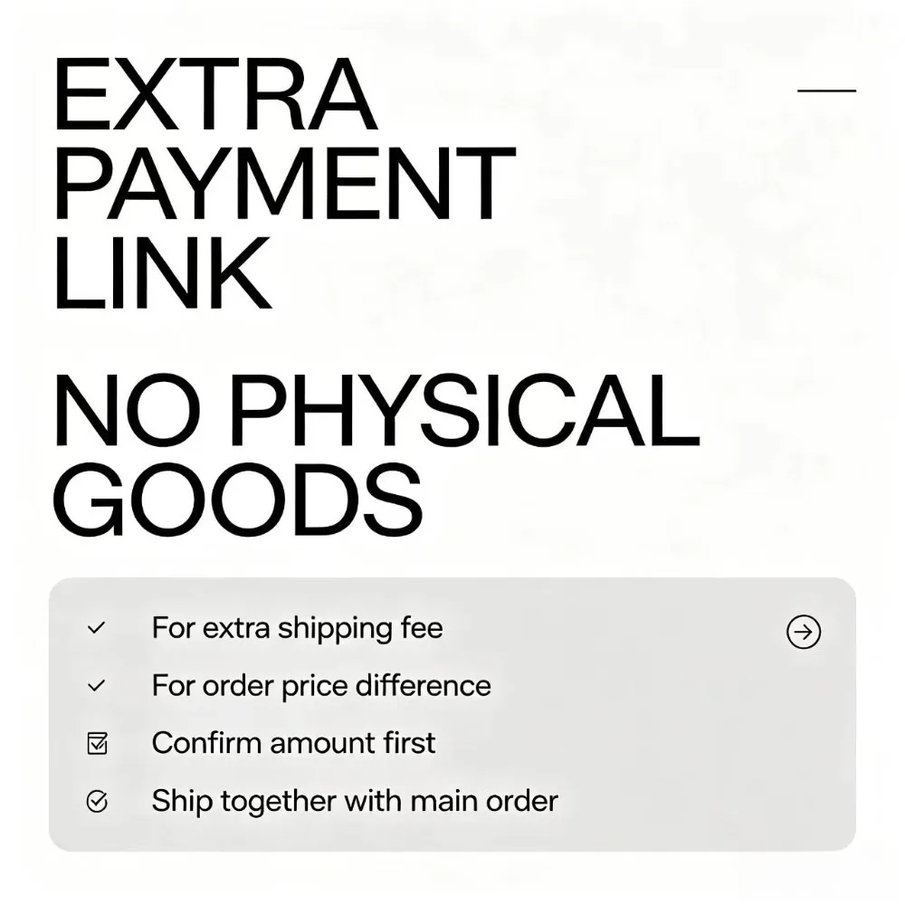 Custom Payment Link for Shipping Cost & Order Difference, Contact Us Before Purchase