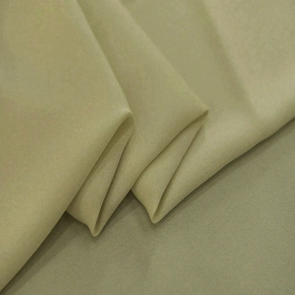 Custom Brand Fabric Stretch Silk Double Georgette Pure Mulberry Silk Fabric High Quality Luxury Material For Sewing 21090